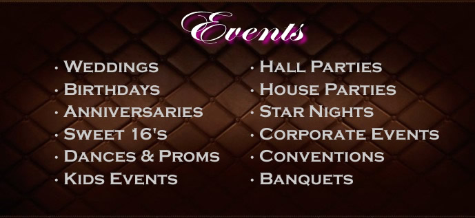 Our Events and Services